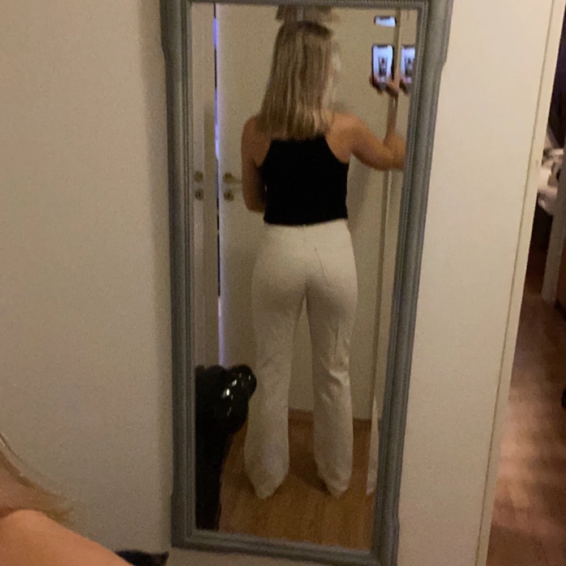 Ljusbeiga jeans - 90