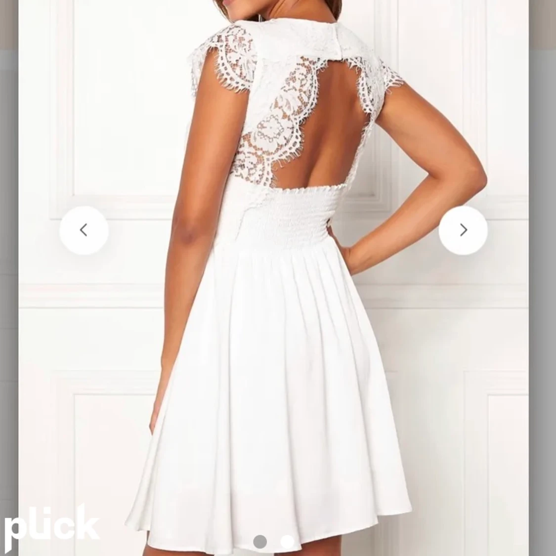 Vit klänning  - 90