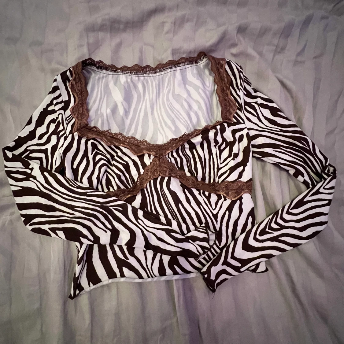 Långärmad Spets Tröja - 90