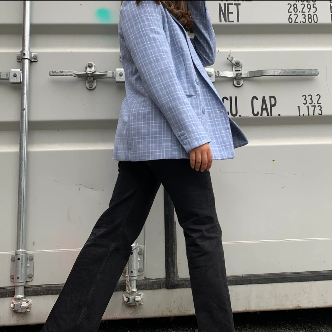 Blå kostym jacka  - 91