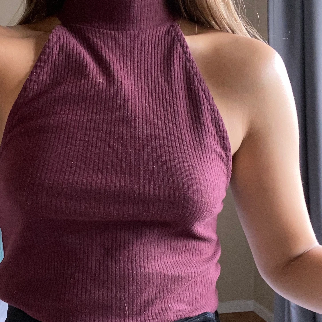 Fin vinröd topp - 90