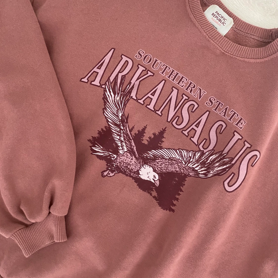 Trendig oversized sweatshirt med tryck