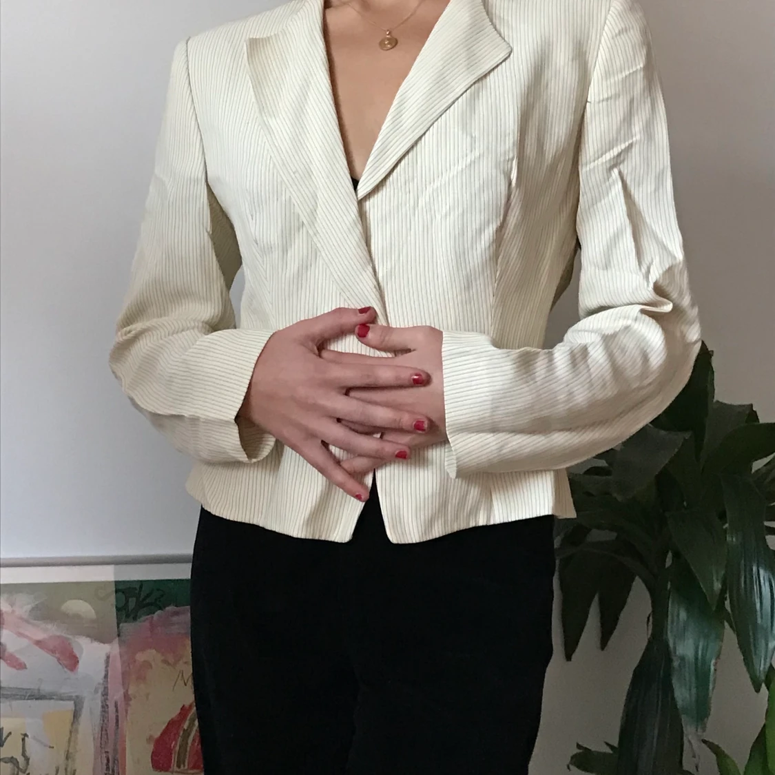 Beige Kostymjacka - 90