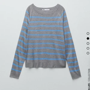 Randig zara tröja  - Lägger ut igen pga oseriösa köpare! Säljer den populära tröjan från zara som är jättefin, men säljer då den inte använd. Tröjan har en liten tråd som sticker ut men det är inget som syns (se bild) ⚡️frakt tillkommer och lägg bara bud ni kan stå för, buda med 10kr mer än de förra budet varje gång⚡️