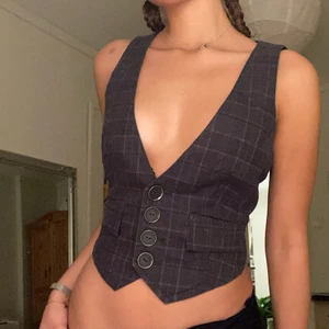 Rutig väst - Vintage väst storlek 38🧡