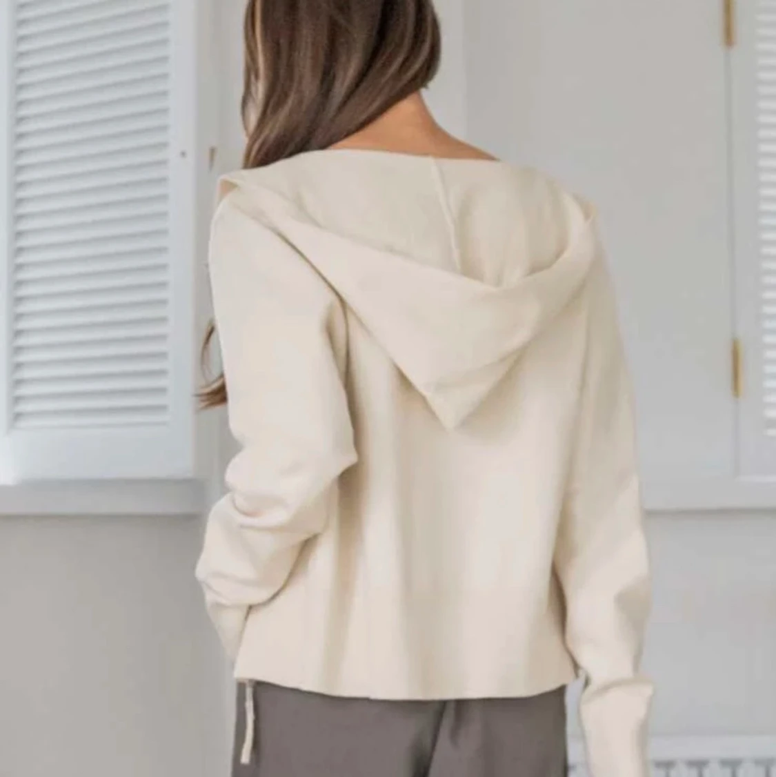 Mjuk stickad zip up kofta luva HELT NY!!  - 90