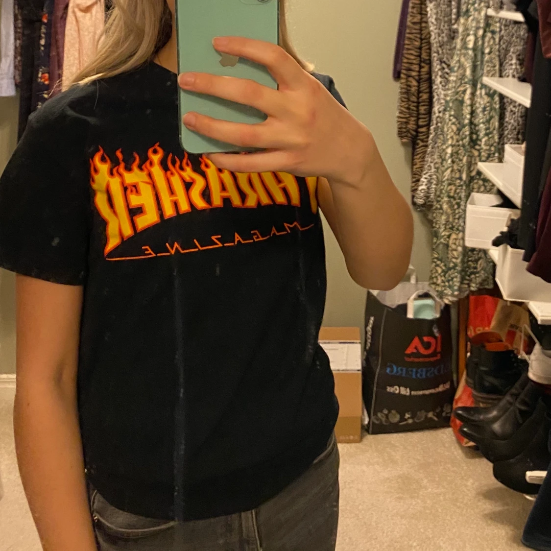 Svart Thrasher T-shirt 