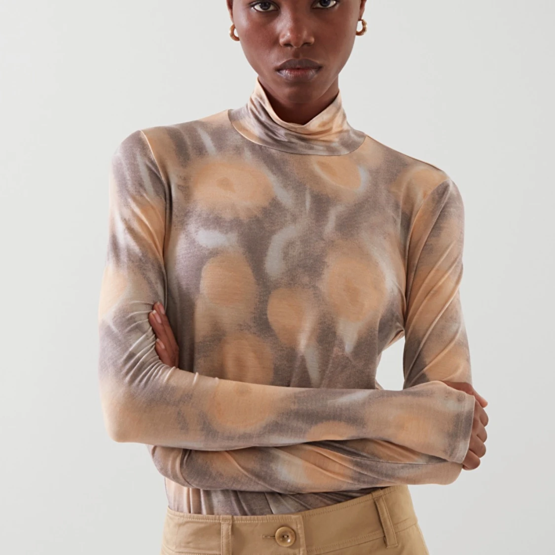 90-tals stil långärmad topp 