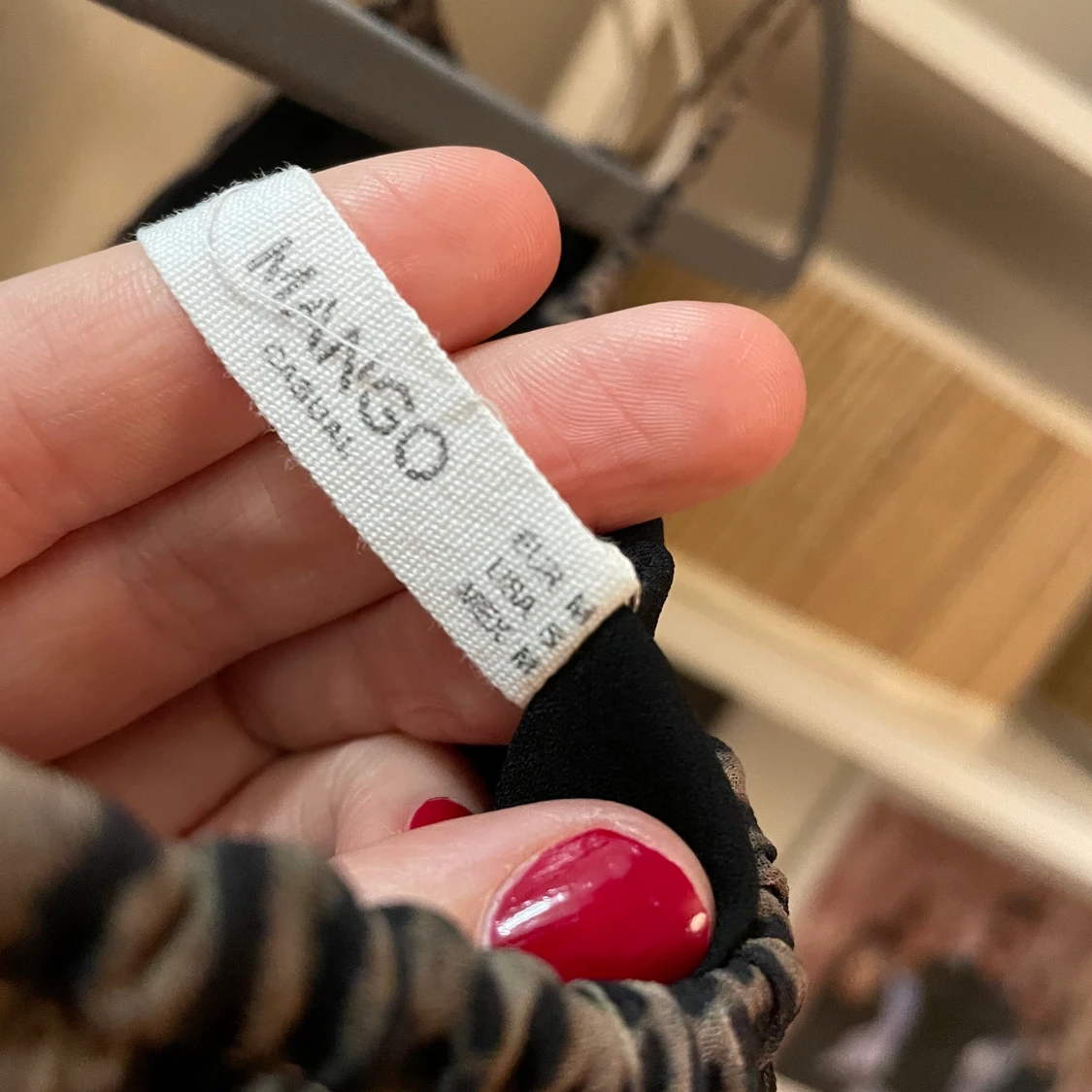 Mango Leopard Print Top Size M - 91