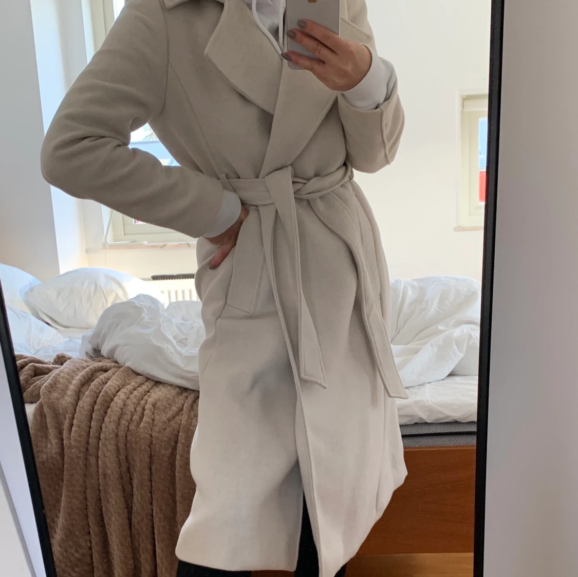 Superfina och sparsamt använd kappa - 90