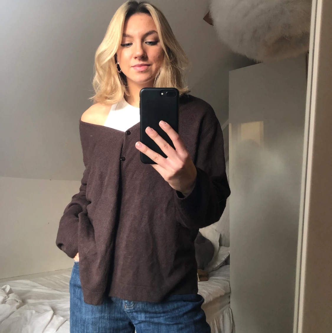 Brun secondhand kofta