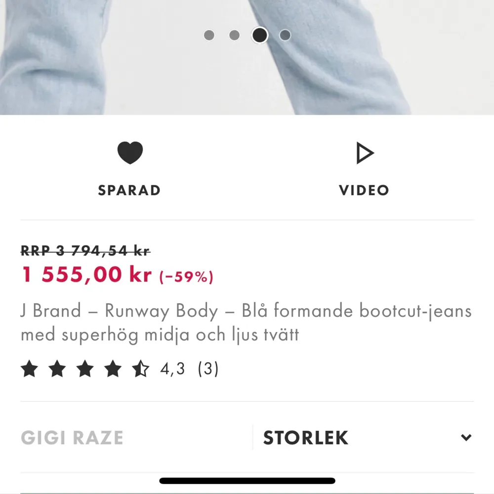 Säljer dessa så de inte används lika mycket som jag trodde. Storlek S, pris kan diskuteras , köpta för 1500kr. Jeans & Byxor.