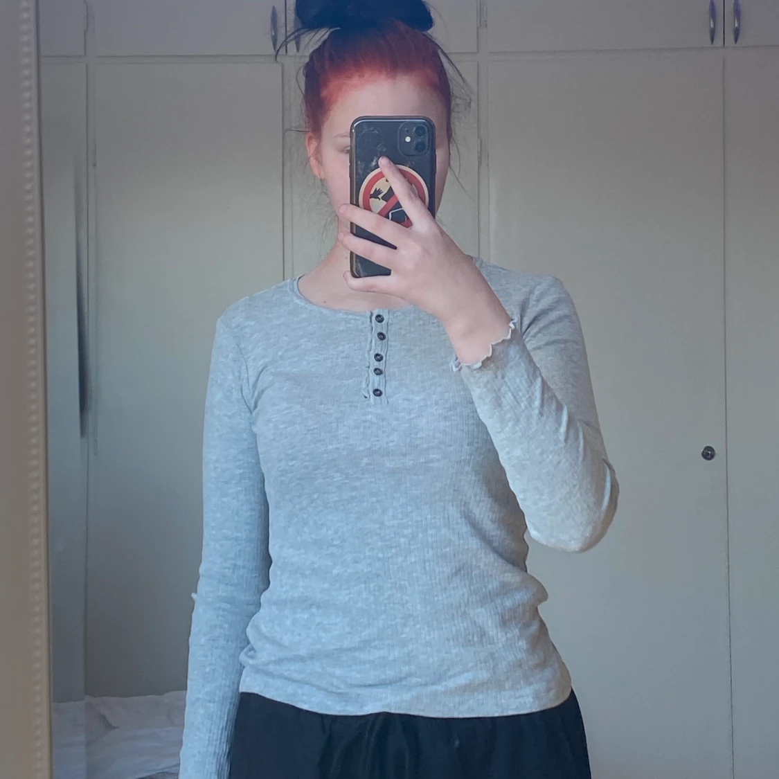 Grå, långärmad, Lindex