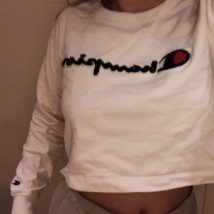Croppad champion sweatshirt, strl XS - Jättefin croppad sweatshirt, använd ett fåtal gånger. Strl XS💕