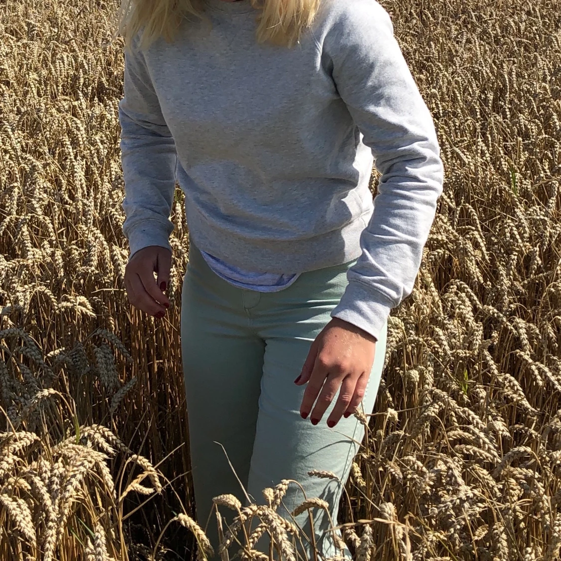 Ljusgrön jeans - 91