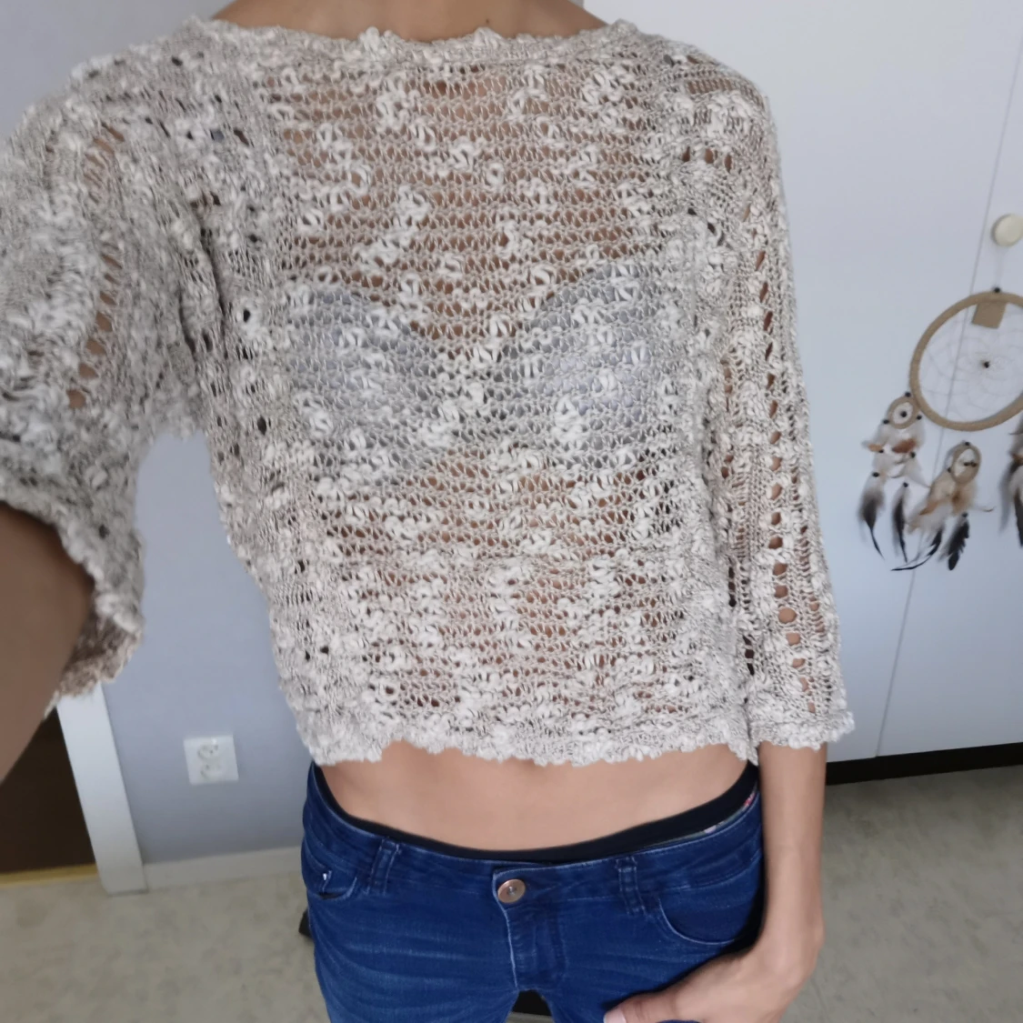 Tunn vår o somrig stickad tröja - 91