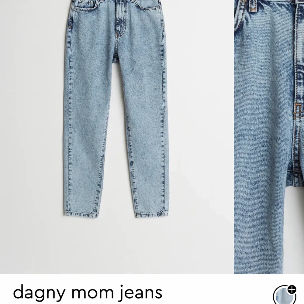 Bra kvalitet mom jeans från gina, de är slutsålda på gina just nu. Använd bara ett par gånger. Är 164  väger 68 och de passar för korta personer. Jeans & Byxor.