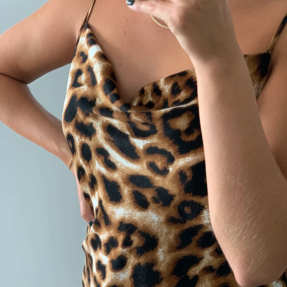 Leopardmönstrad klänning - 90