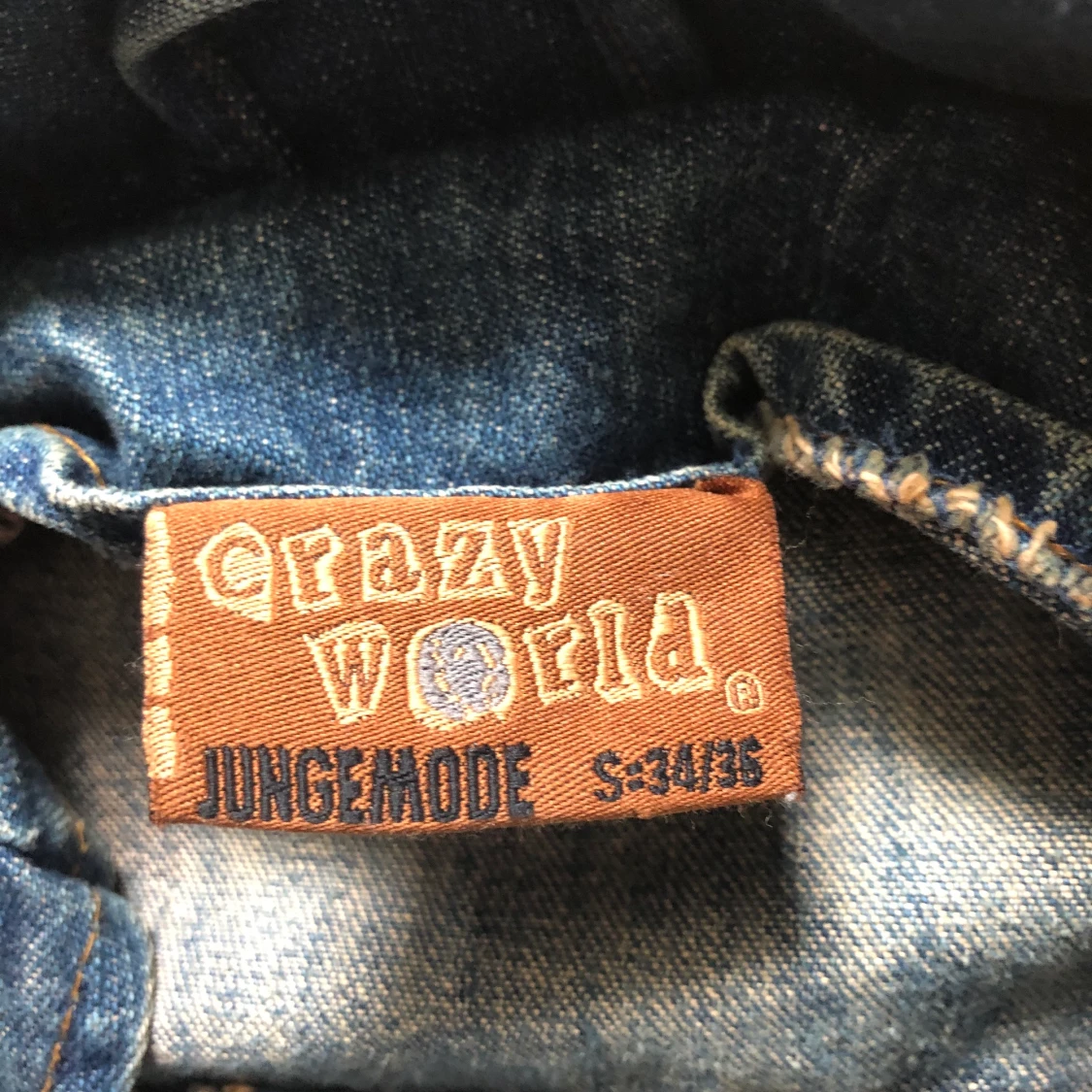 Jeans jacka med skärp  - 90