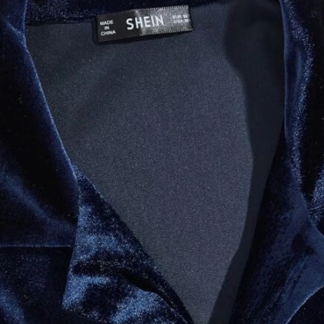 Marinblå slätt Herr skjorta - 90