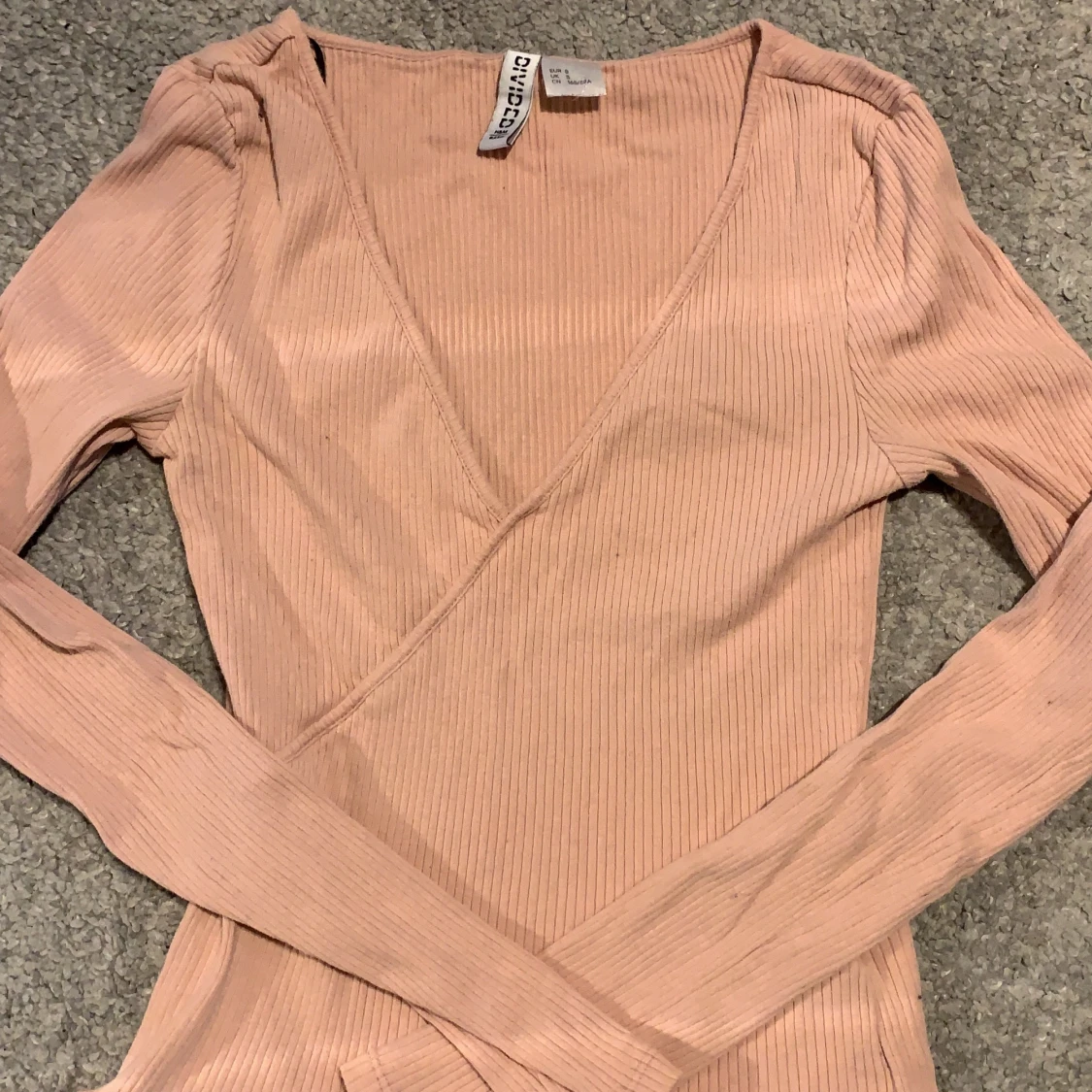 Ljusrosa h&m basic tröja