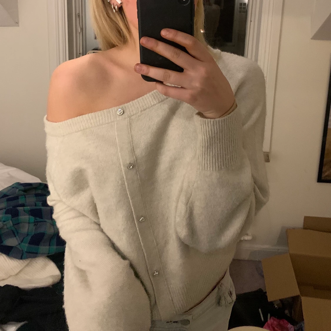 Tröja one shoulder - 91