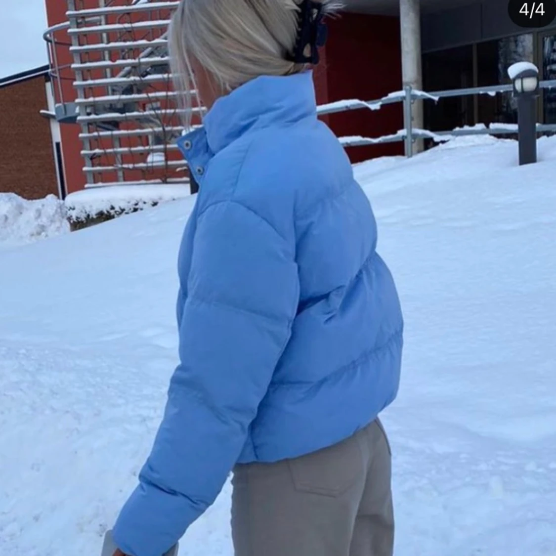 blå vinterjacka ! - 90