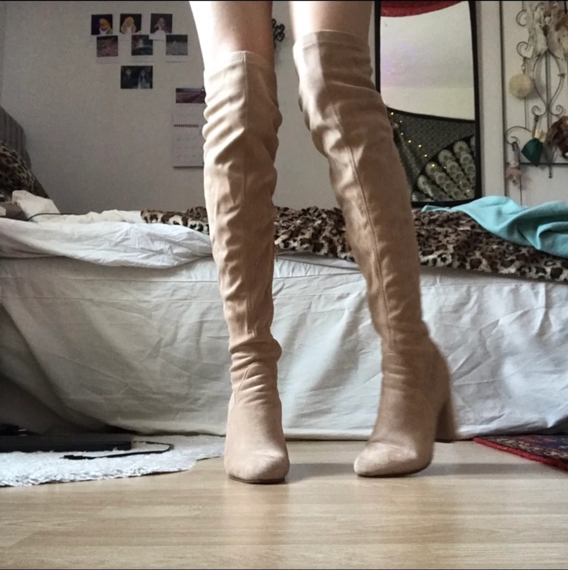 thigh high klackar - 90