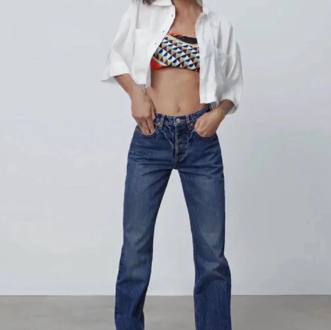 Mid rise jeans från zara