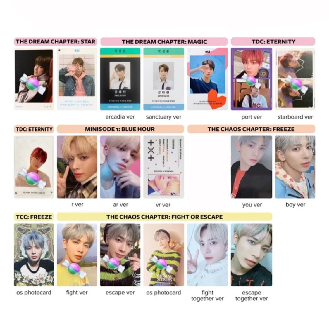 Söker Taehyun photocards