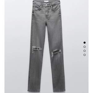 Gråa jeans från zara! Aldrig använda ” storlek 34”