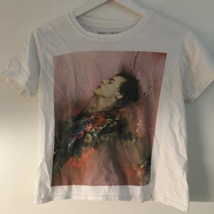 harry styles hs1 tee - official merch från harry styles första album. sitter cropped och tight på mig som är 36/M. rätt uttvättad och använd men fortfarande i fint skick. möts upp i sthlm eller postar :] 