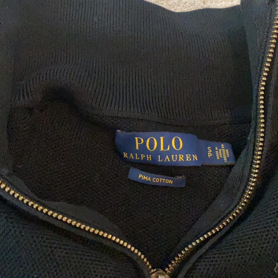 Ralph lauren tröja med zip i storlek S - 91