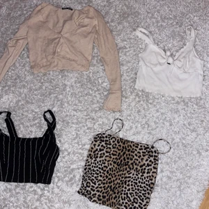 4 toppar - Alla ingår i priset. Alla är i gott skick💕 dem är xs/s båda funkar 👌🏼