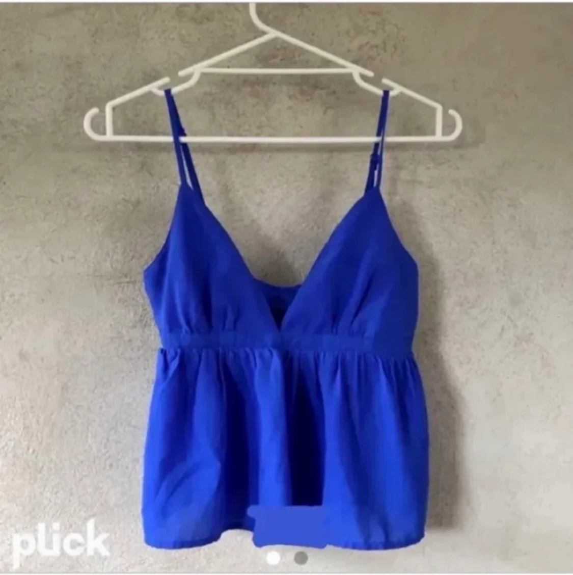 Blå bikbok topp💙