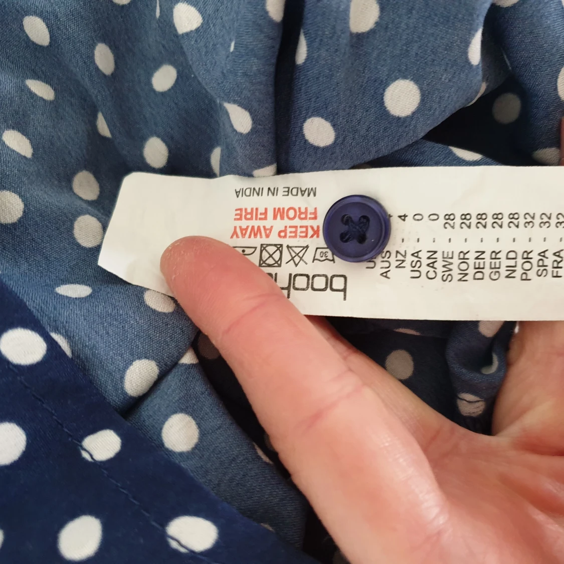 Polkadot Klänning Bohoo - 91