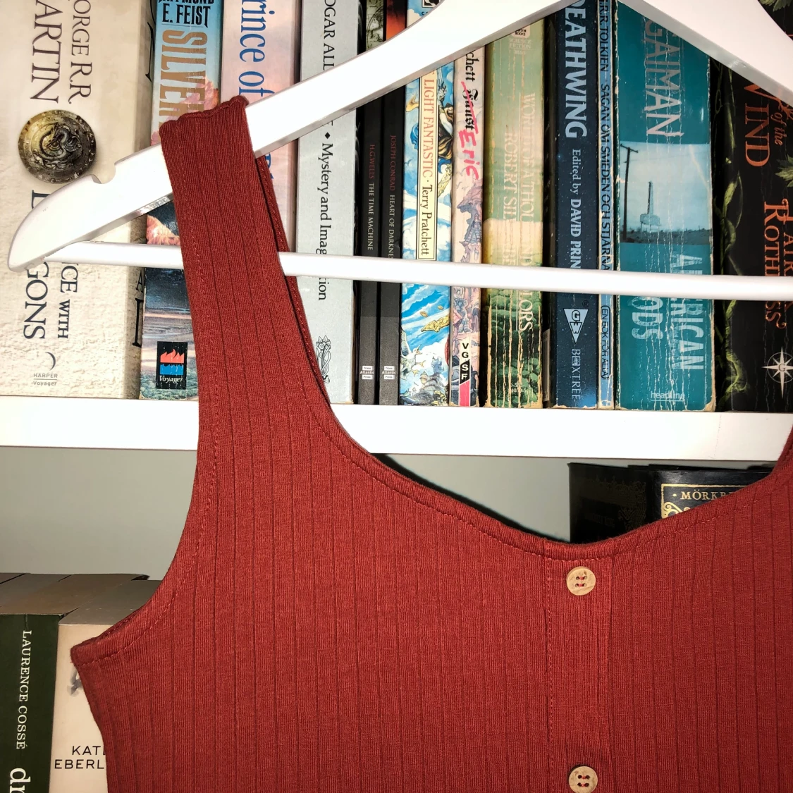 Roströd klänning - 91