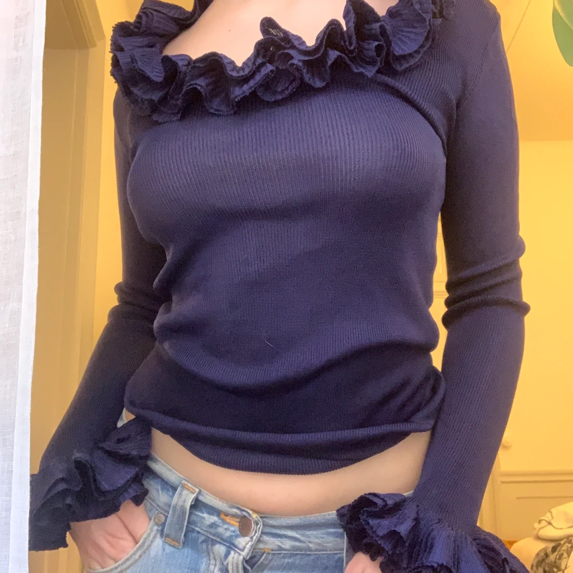 Skit snygg blå tröja  - 91