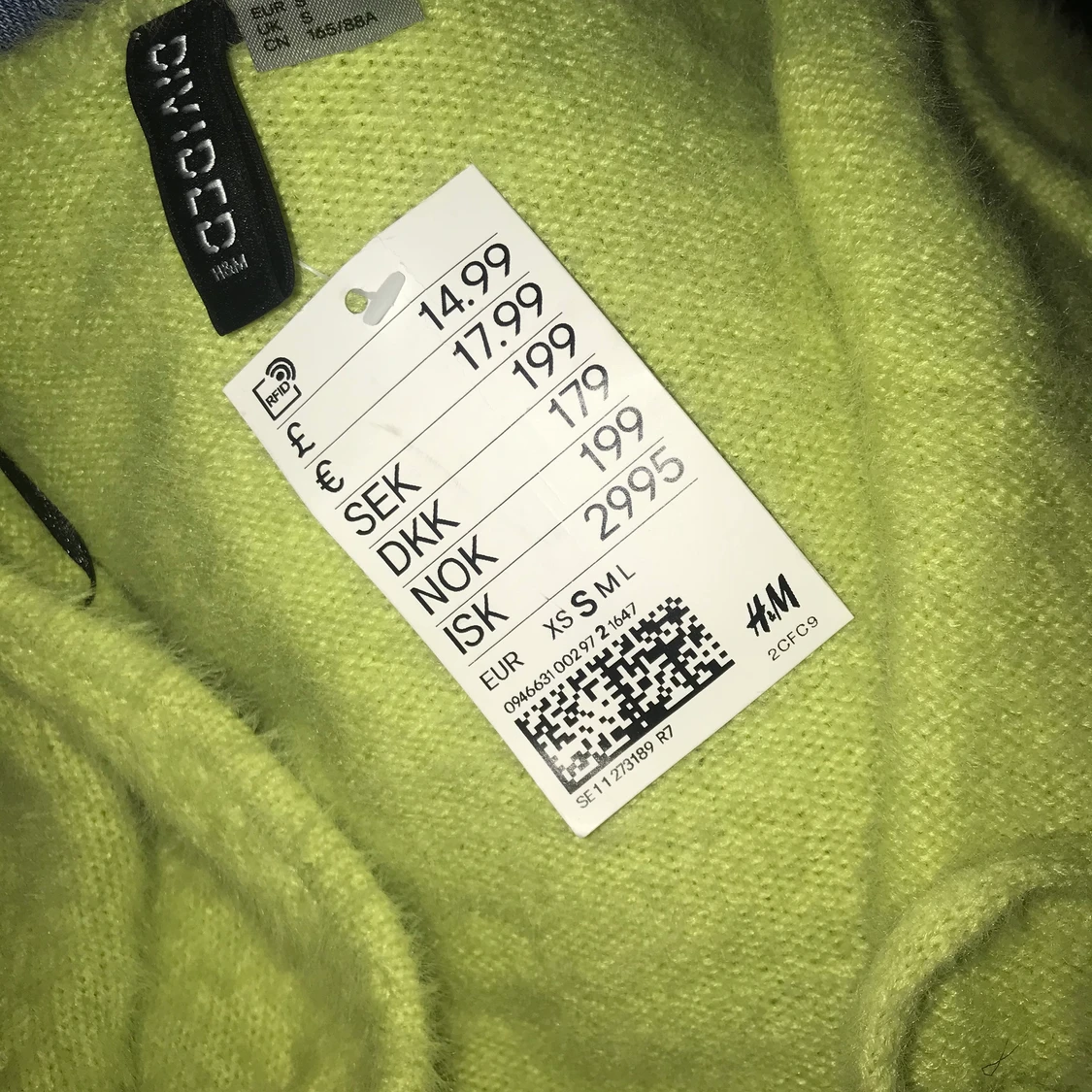 Grön cardigan  - 90