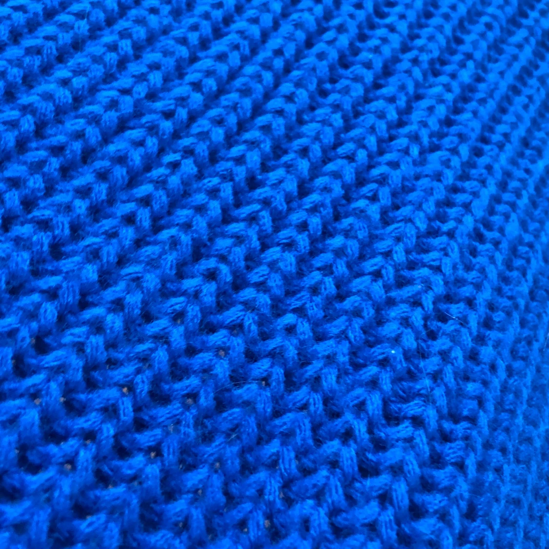 blå stickad tröja - 91