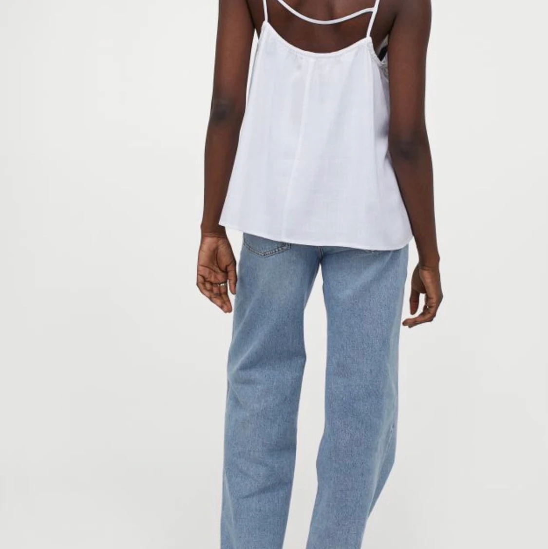 Vitt trendigt linne - 90