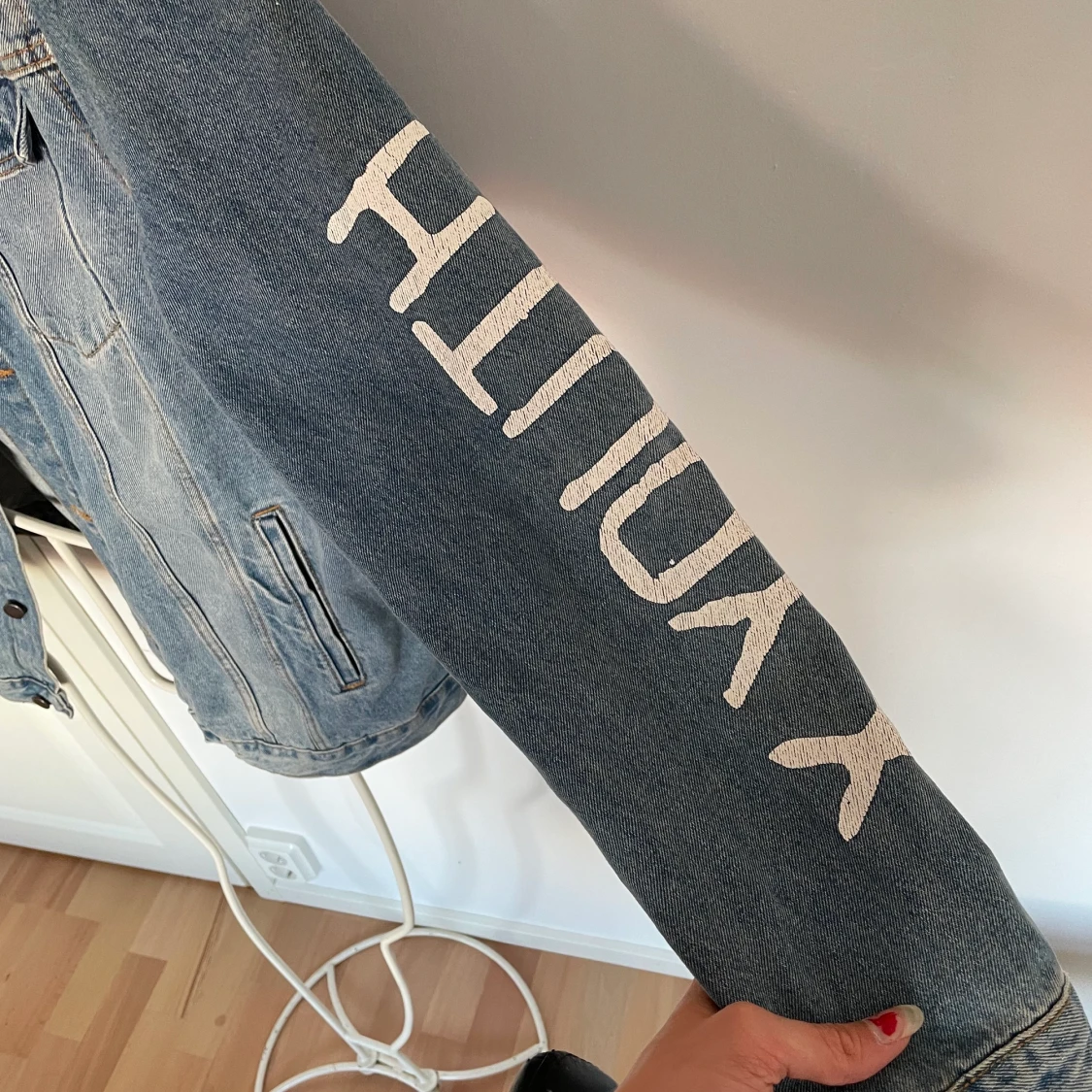 Jeansjacka med tryck  - 90