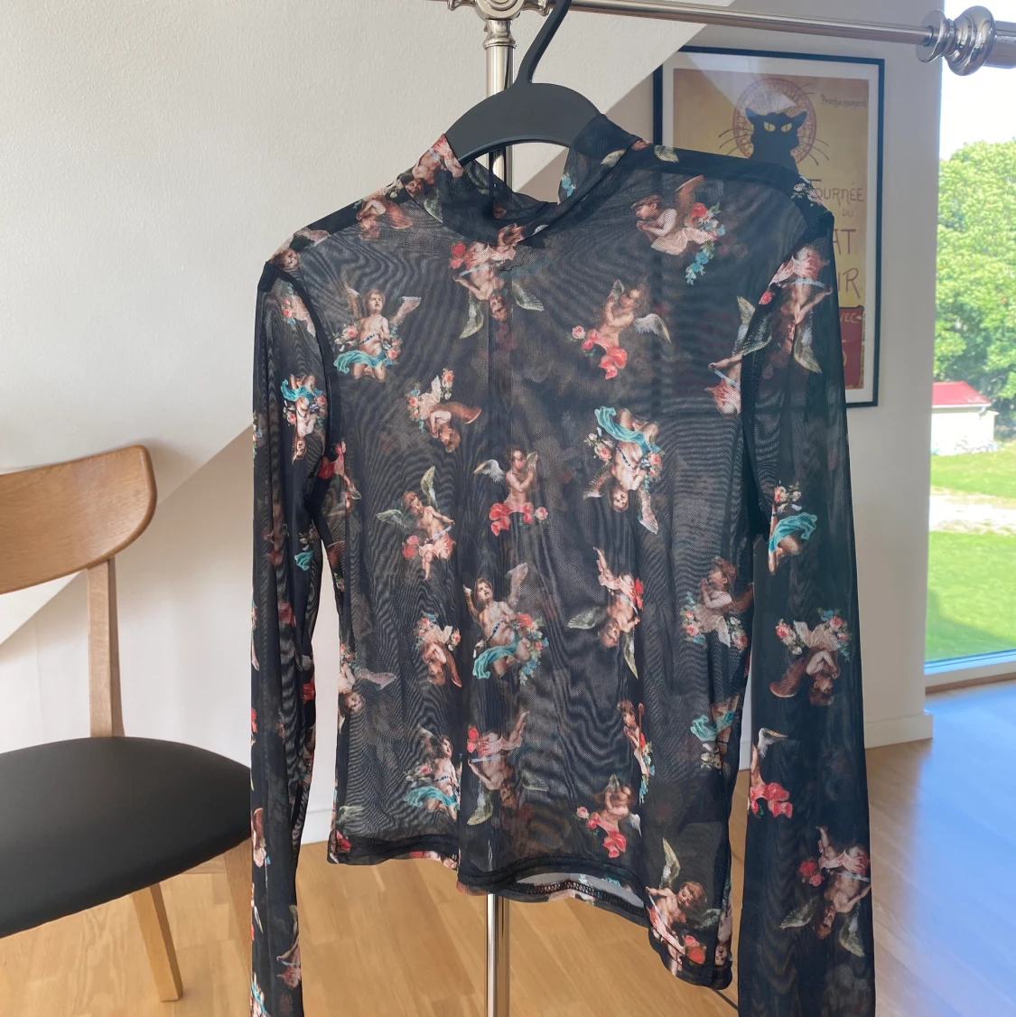 Långärmad meshtröja - 91