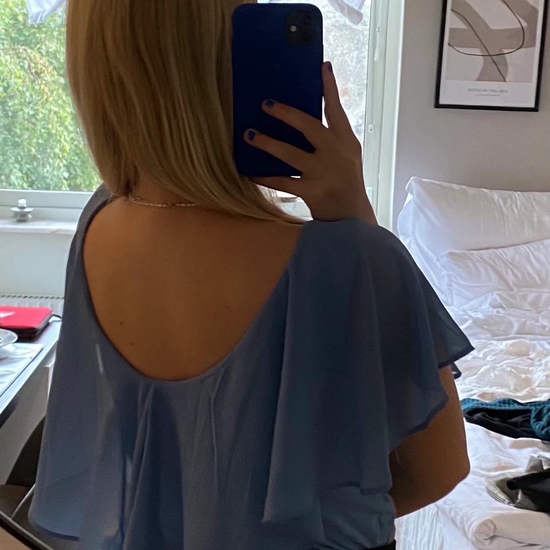 Ljusblå blus🤍 - 90