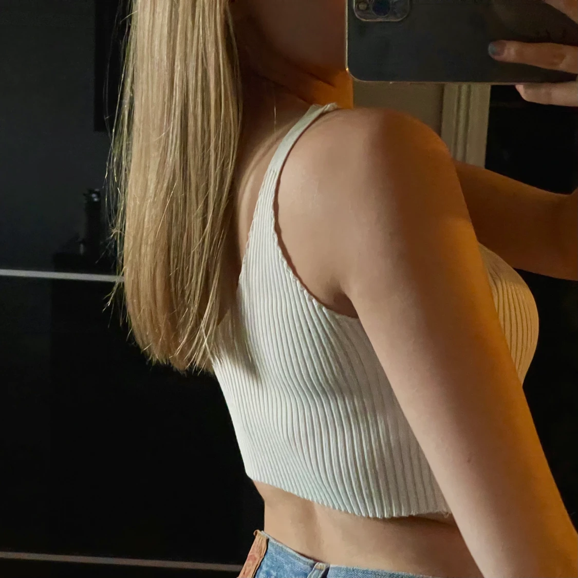 Stickat croppat linne🤩 - 91