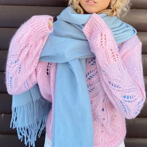 Stickad tröja - Gullig rosa stickad tröja från HM💕💕💕 strl S/M 