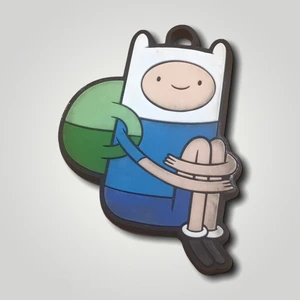 Adventure Time Finn nyckelring  - Nyckelring, går lika bra att använda till ett halsband. Köp nu 😊
