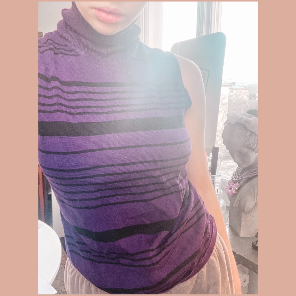 Randig polo/slipover 