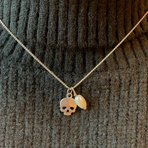 Halsband döskalle - Väldigt snyggt halsband men döskalle, passar till allt💀💀🖤🖤