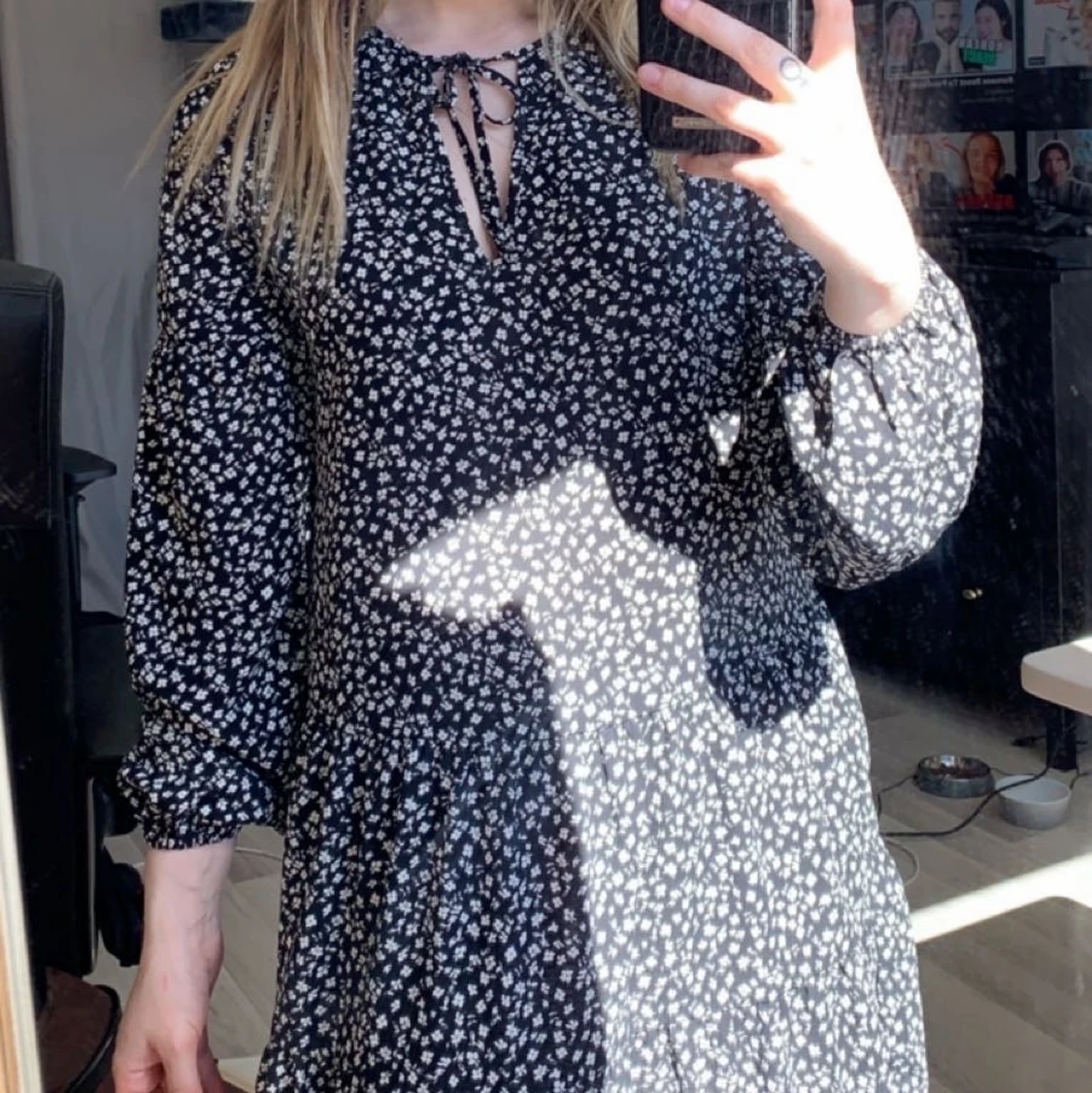 Blommig klänning  - 91